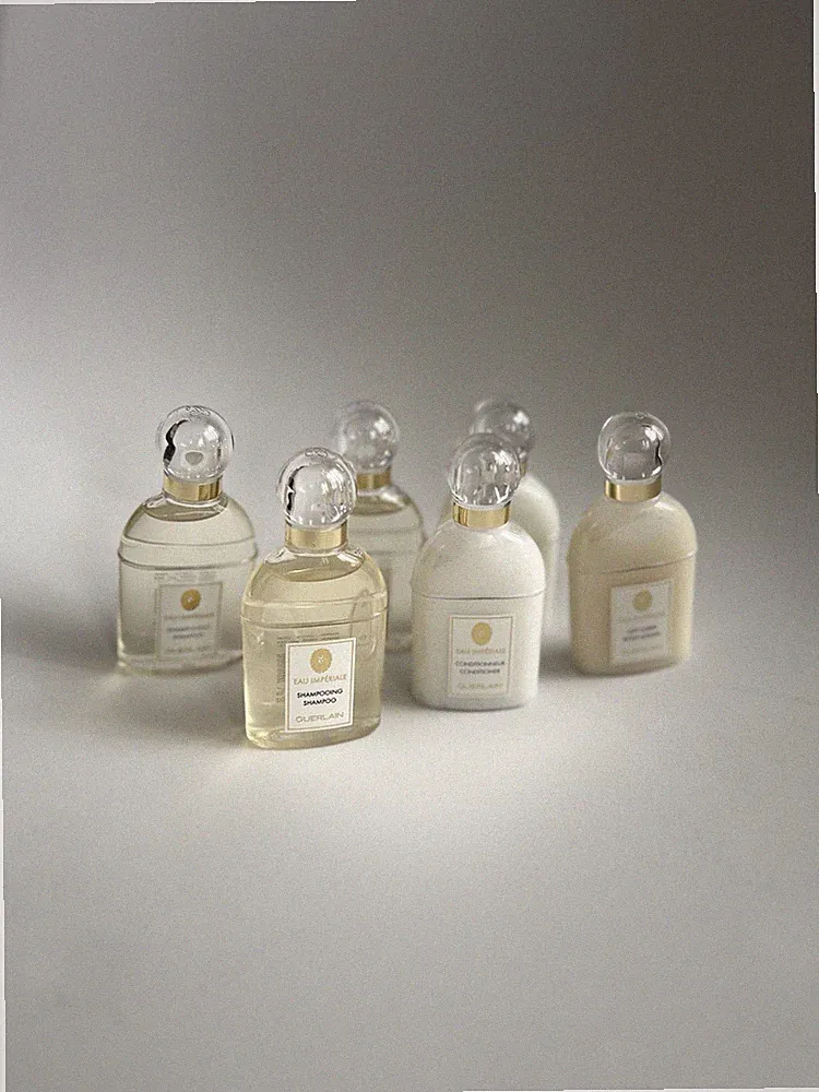 Guerlain Eau Imperiale 3 Shampoo / 2 Conditioner/ 1 Body Lotion 1.86 Oz 55 ML