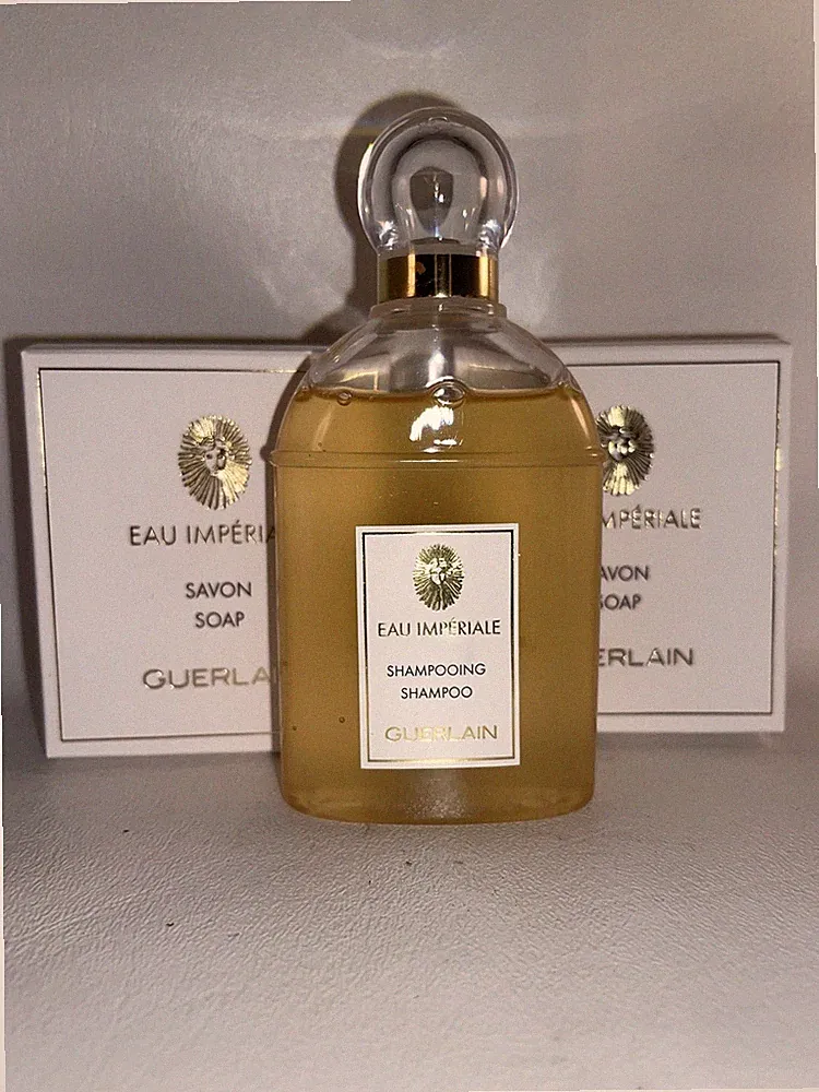 Guerlain Eau Imperiale Perfume Bar Soap & Hair Shampoo Travel Size Set Lot x 3