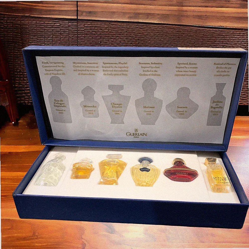 GUERLAIN Gift Set with Perfume Sealed 6 Pieces As Shown In The Pictures