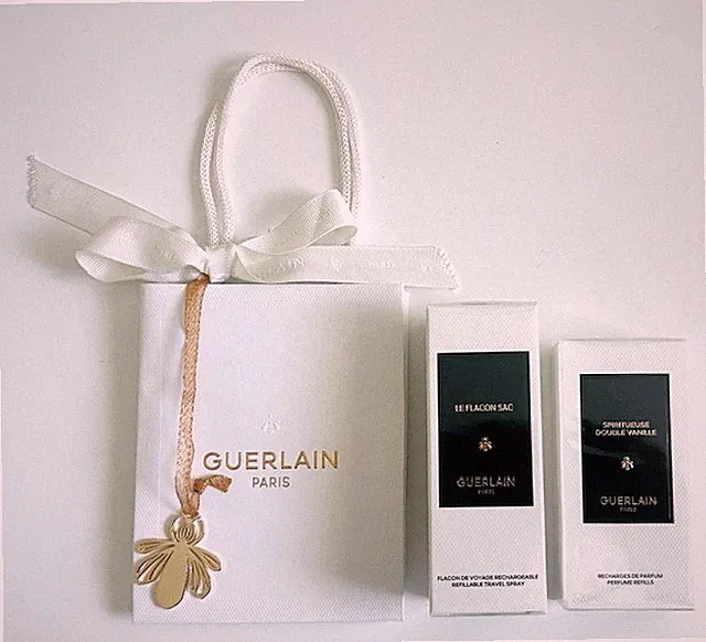Guerlain Le Flacon Sac Travel Spray + 2 x 20ml Spiritueuse Double Vanille EDP