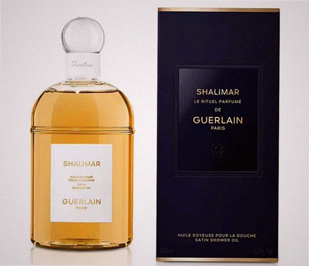 NIB Guerlain Shalimar Satin Shower Oil 6.7 oz / 200 ml Sealed Full Sz
