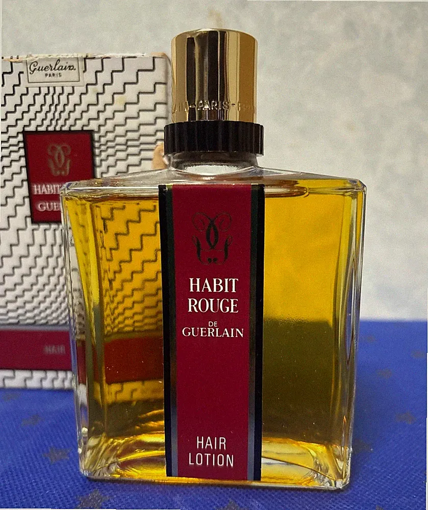 Rare Guerlain Habit Rouge Hair Lotion Liquid 185 ml / 6.2 fl oz Vintage Unused