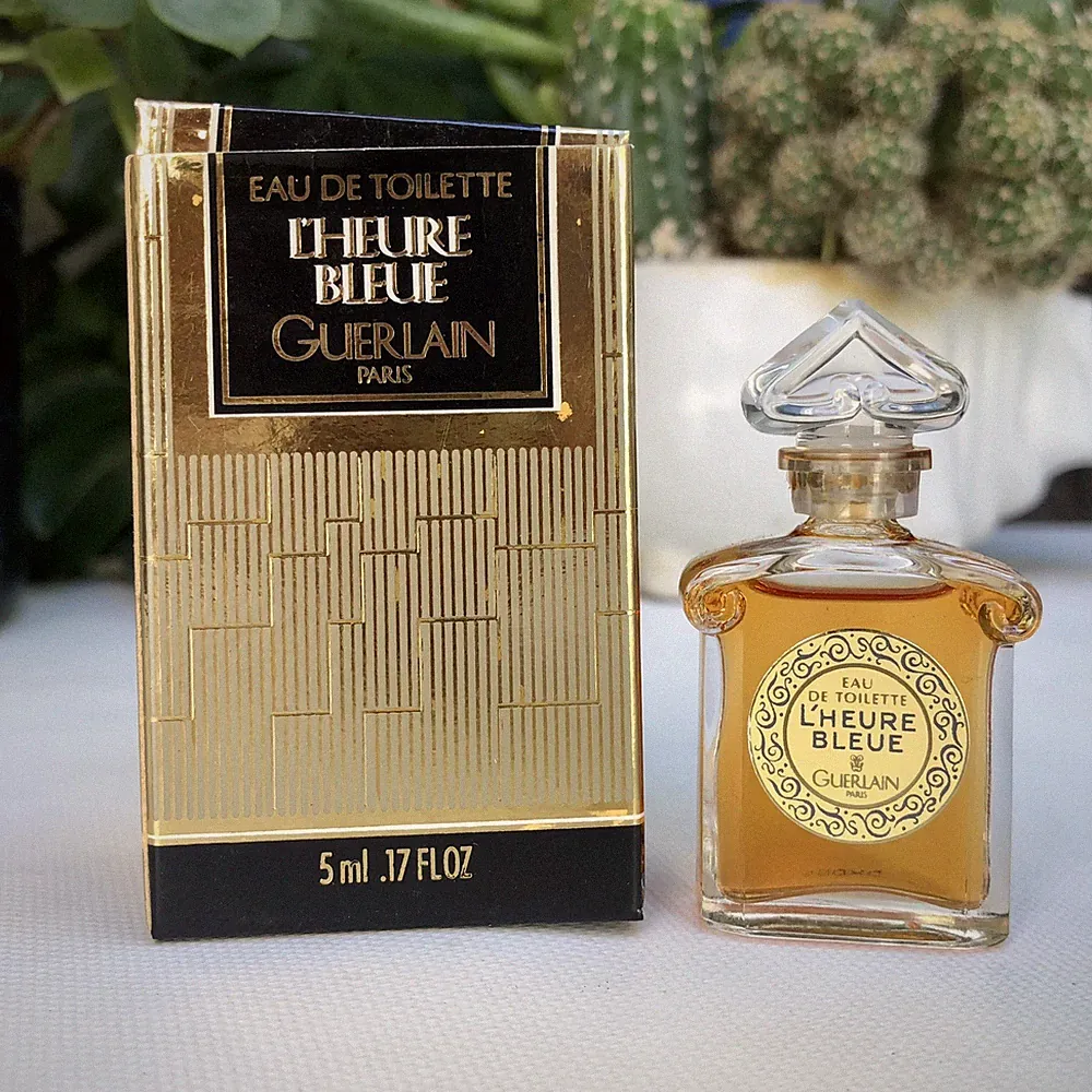 💝Vintage 1990s LE HUERE BLEUE Guerlain EDT .17oz Mini Travel Perfume NEW IN BOX