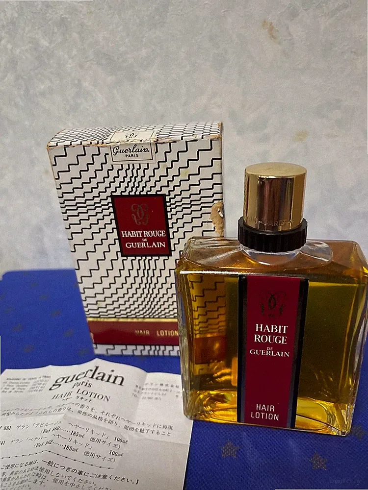 Vintage Guerlain Habit Rouge hair Lotion 185ml 6.2 oz Discontinued Fragrance